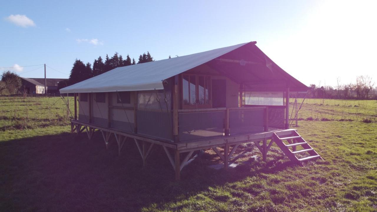 Camping A La Ferme - Hebergements Insolites Cerisy-la-Foret Ngoại thất bức ảnh